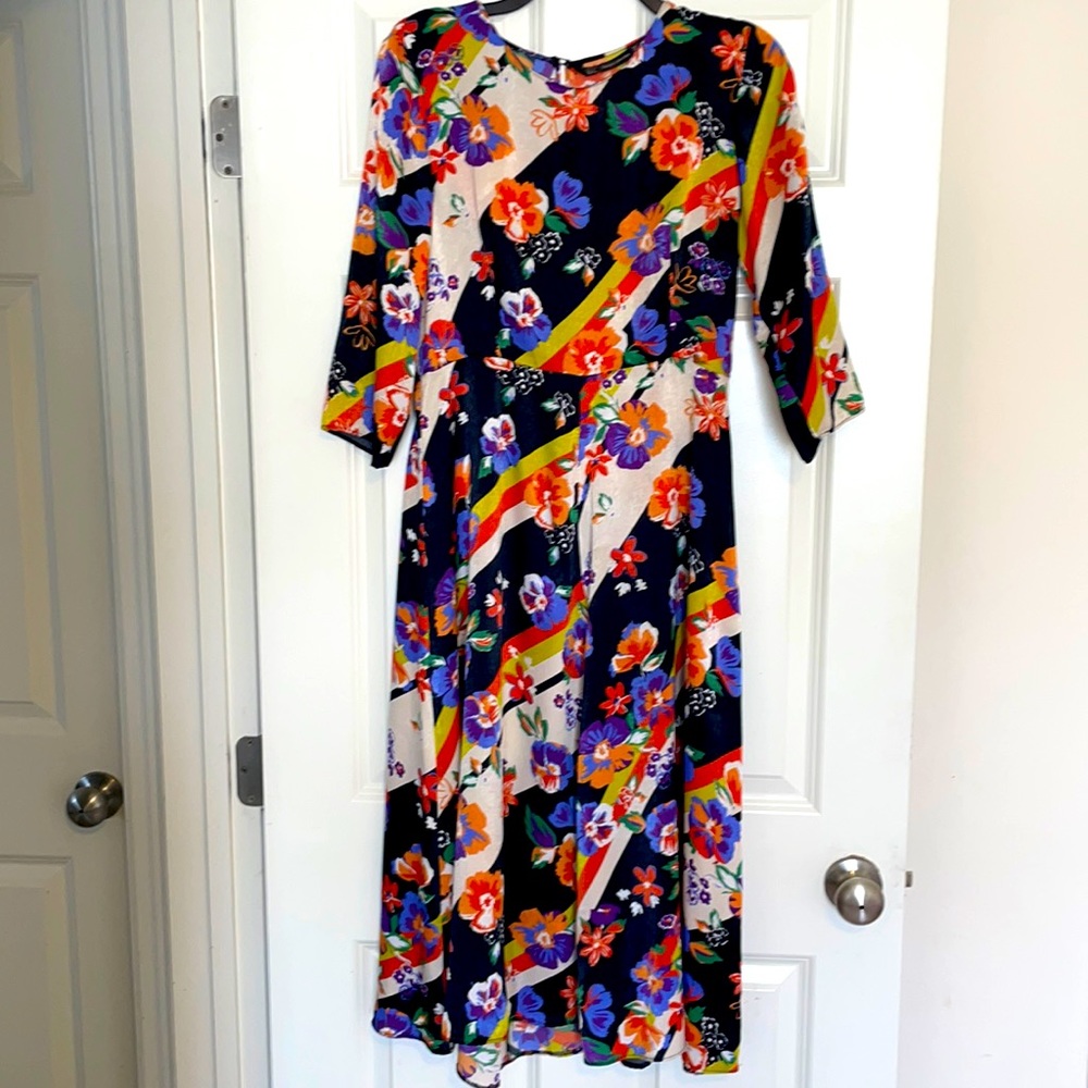 zara trafaluc collection flower dress, worn once, bought in Europe